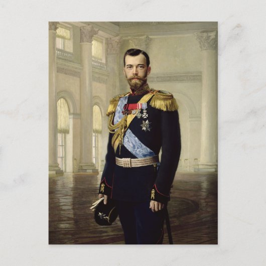 Portret van keizer Nicholas II, 1900 Briefkaart (Voorkant)