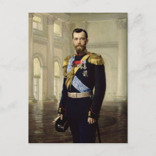 Portret van keizer Nicholas II, 1900 Briefkaart