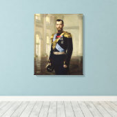Portret van keizer Nicholas II, 1900 Canvas Afdruk (Insitu (Houten vloer))