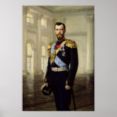 Portret van keizer Nicholas II, 1900 Poster (Voorkant)