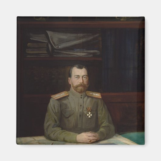 Portret van keizer Nicholas II, 1914 Magneet (Voorkant)