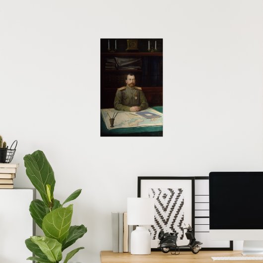 Portret van keizer Nicholas II, 1914 Poster (Thuiskantoor)