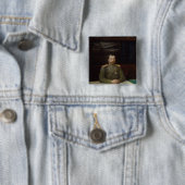 Portret van keizer Nicholas II, 1914 Vierkante Button 5,1 Cm (In situ)