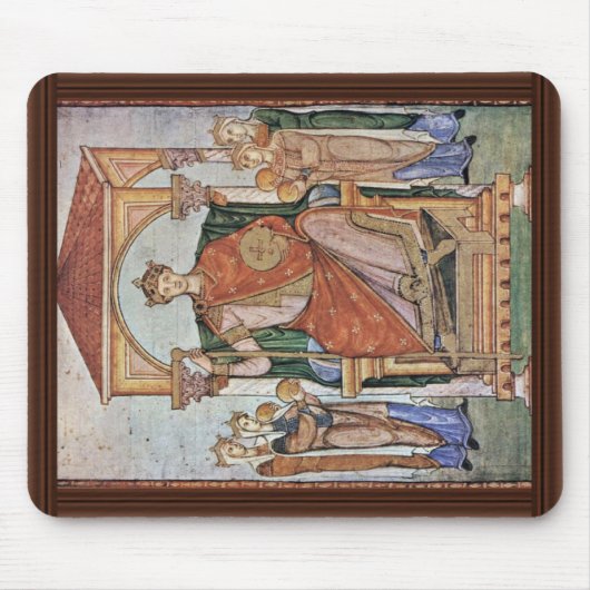 Portret van keizer Otto II, met de symbolen van Muismat (Voorkant)