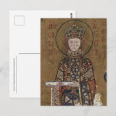 Portret van keizerin Irene Byzantijns-orthodoxe ic Briefkaart (Voorkant / Achterkant)