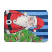 Portret van Kerstman Magneet (Horizontaal)