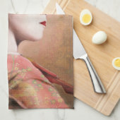 Portret van keukenhanddoek van Geisha, oosterse ja (Quarter Fold)