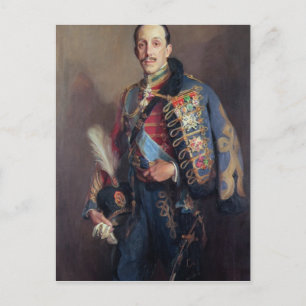 Portret van King Alfonso XIII van Spanje, 1927 Briefkaart