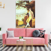 Portret van kolonel David La Touche van Marcey Canvas Afdruk (Insitu (Woonkamer))