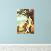 Portret van kolonel David La Touche van Marcey Canvas Afdruk (Insitu (Houten vloer))