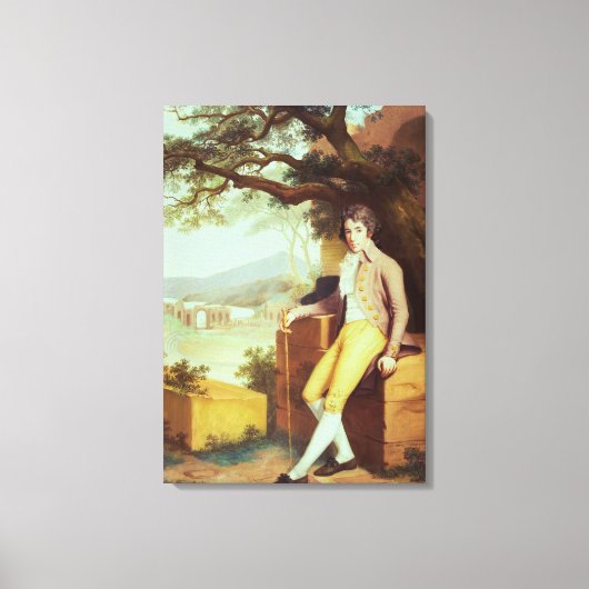 Portret van kolonel David La Touche van Marcey Canvas Afdruk (Voorkant)