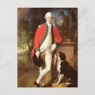 Portret van kolonel John Bullock door Gainsborough Briefkaart