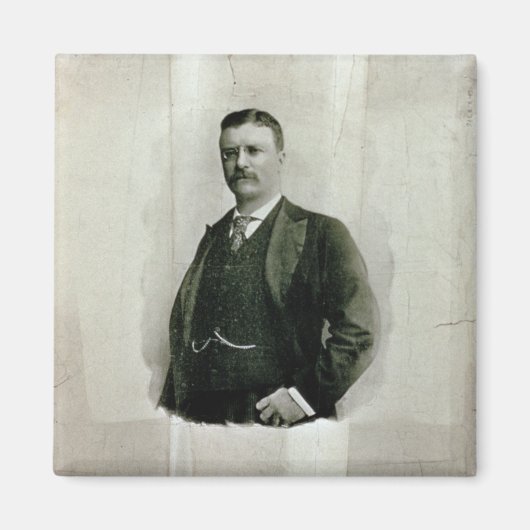 Portret van kolonel Theodore Roosevelt (litho) Magneet (Voorkant)