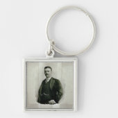 Portret van kolonel Theodore Roosevelt (litho) Sleutelhanger (Voorkant)