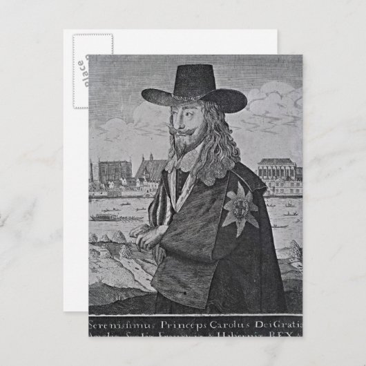 Portret van koning Charles I Briefkaart (Voorkant / Achterkant)