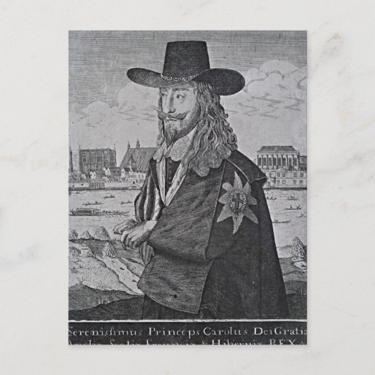 Portret van koning Charles I Briefkaart (Voorkant)