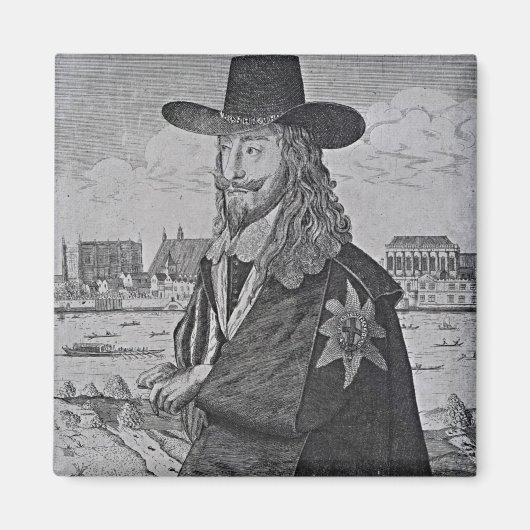 Portret van koning Charles I Magneet (Voorkant)