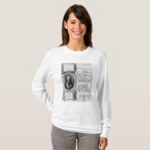 Portret van koning Charles I met diagrammen T-shirt (Voorkant volledig)