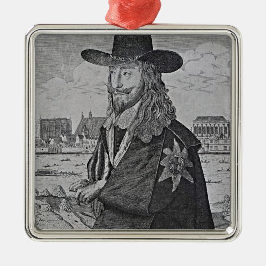 Portret van koning Charles I Metalen Ornament (Voorkant)