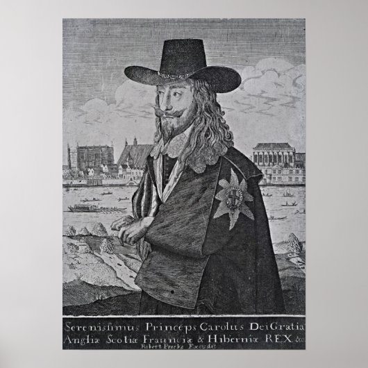 Portret van koning Charles I Poster (Voorkant)
