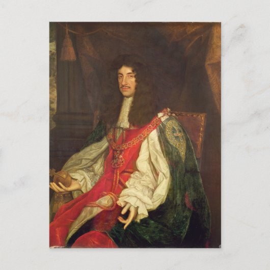 Portret van koning Charles II, c.1660-65 Briefkaart (Voorkant)
