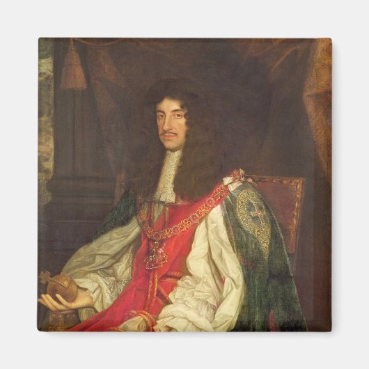 Portret van koning Charles II, c.1660-65 Magneet (Voorkant)