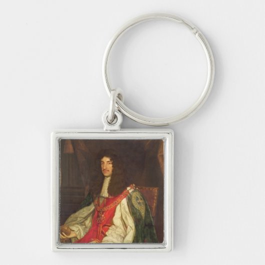 Portret van koning Charles II, c.1660-65 Sleutelhanger (Voorkant)