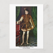 Portret van koning Charles Ix. van Frankrijk Briefkaart (Voorkant)