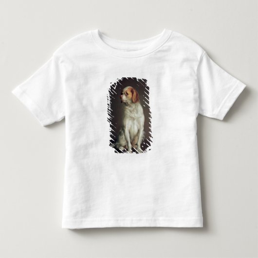 Portret van koning Charles Spaniel Kinder Shirts (Voorkant)