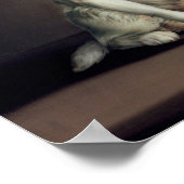 Portret van koning Charles Spaniel Poster (Hoek)