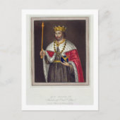 Portret van koning Edward II (1284-1327) oprichter Briefkaart (Voorkant)