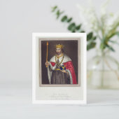 Portret van koning Edward II (1284-1327) oprichter Briefkaart (Staand voorkant)