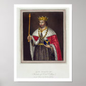 Portret van koning Edward II (1284-1327) oprichter Poster (Voorkant)