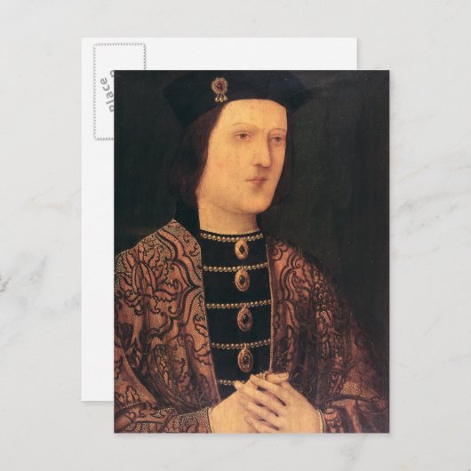 Portret van koning Edward IV van Engeland Briefkaart (Voorkant / Achterkant)