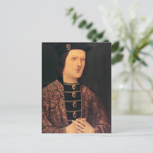 Portret van koning Edward IV van Engeland Briefkaart (Staand voorkant)