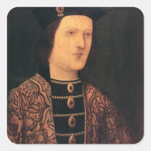 Portret van koning Edward IV van Engeland Vierkante Sticker