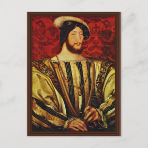 Portret van koning Francis I van Frankrijk, door C Briefkaart