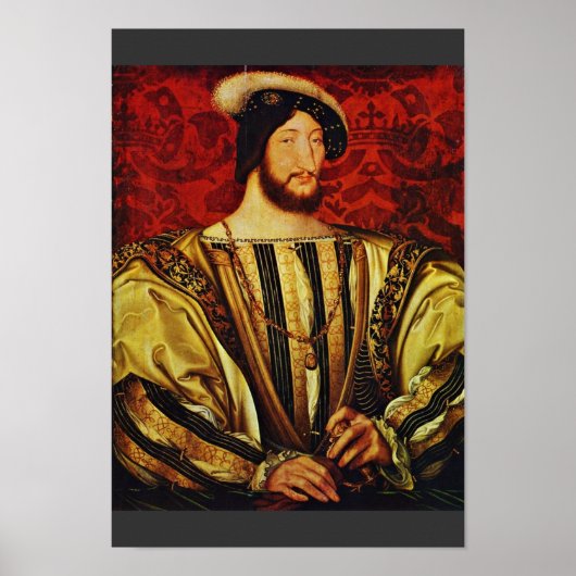 Portret van koning Francis I van Frankrijk, door C Poster (Voorkant)