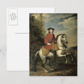 Portret van koning George I, 1717 Briefkaart (Voorkant / Achterkant)