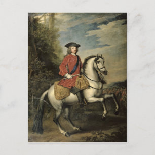 Portret van koning George I, 1717 Briefkaart