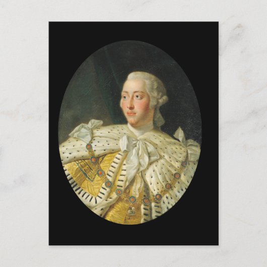 Portret van koning George III na 1760 Briefkaart (Voorkant)