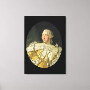 Portret van koning George III na 1760 Canvas Afdruk