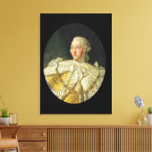 Portret van koning George III na 1760 Canvas Afdruk (Insitu (Woonkamer))