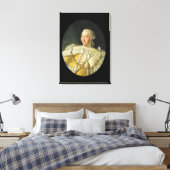Portret van koning George III na 1760 Canvas Afdruk (Insitu (Slaapkamer))
