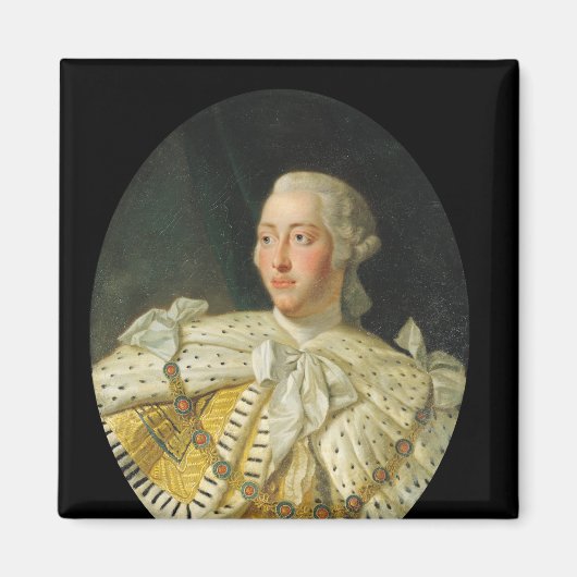 Portret van koning George III na 1760 Magneet (Voorkant)
