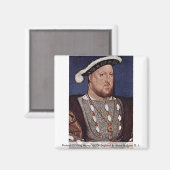 Portret van koning Hendrik VIII van Engeland Magneet (Voorkant / Achterkant)