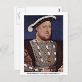 portret van koning Henry VIII of England Briefkaart (Voorkant / Achterkant)