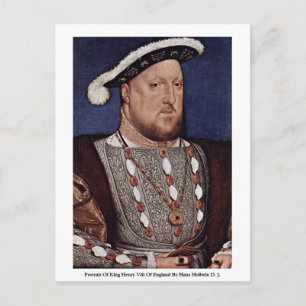 portret van koning Henry VIII of England Briefkaart