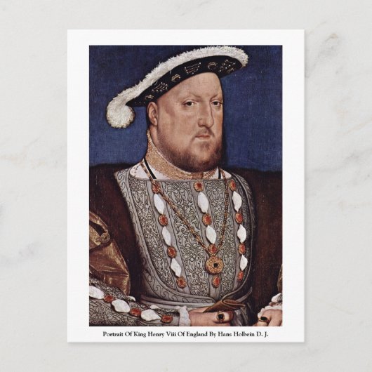 portret van koning Henry VIII of England Briefkaart (Voorkant)