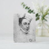 Portret van koning Karel IX van Frankrijk, 1561 Briefkaart (Staand voorkant)